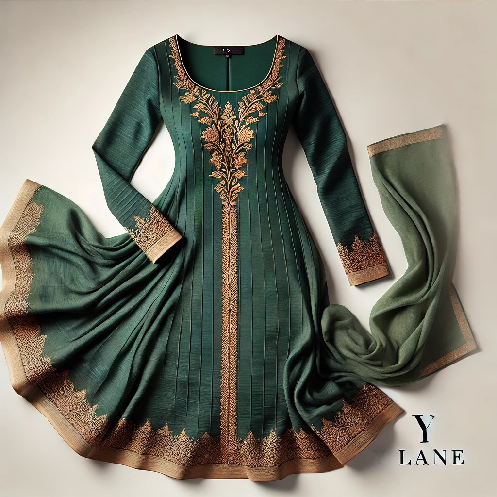 Emerald Green Churidar
