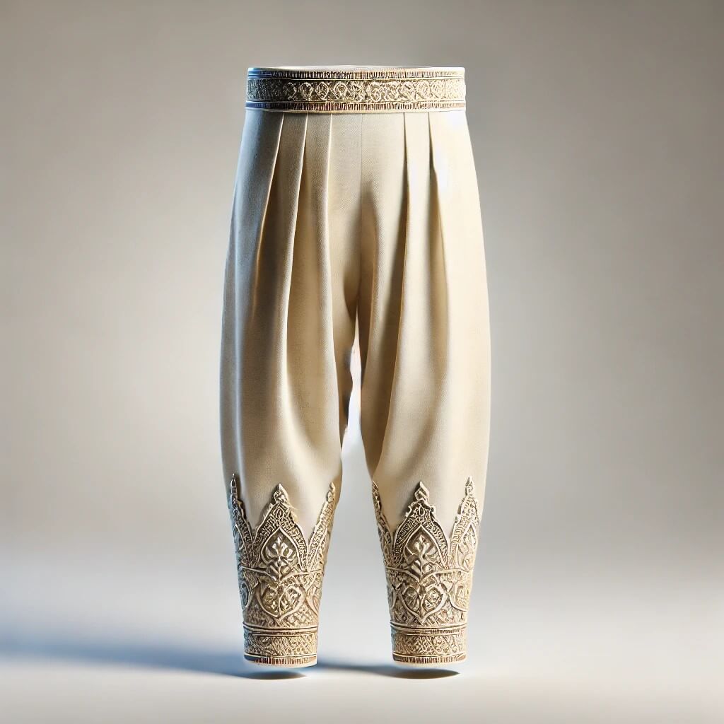 Cream Churidar Leggings